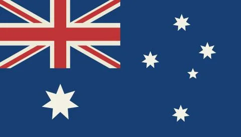 Flag Of Australia Illustrazione stock