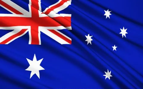 Flag of Australia Stock Illustration