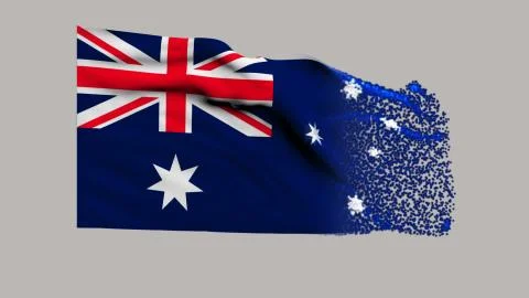 Flag of Australia 스톡 일러스트