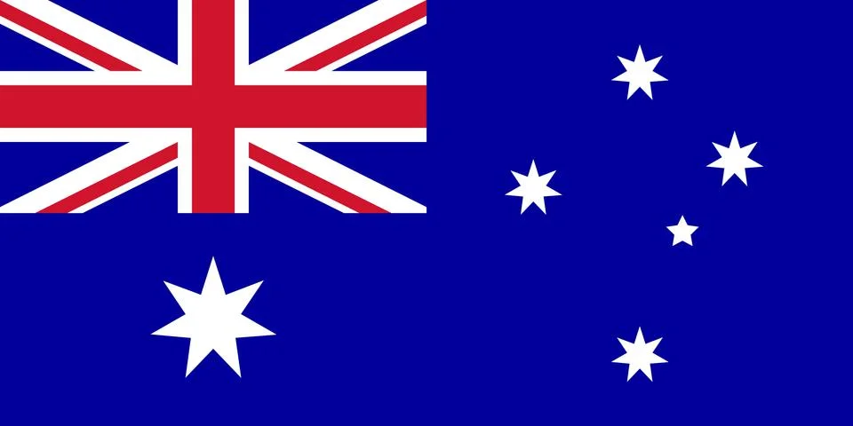 Flag of Australia Illustrazione stock