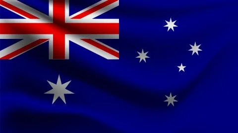 Flag of Australia Stock Illustration