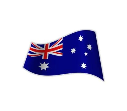 The Flag Of Australia. Stock Illustration