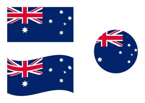 Flag of Australia Stock Illustration
