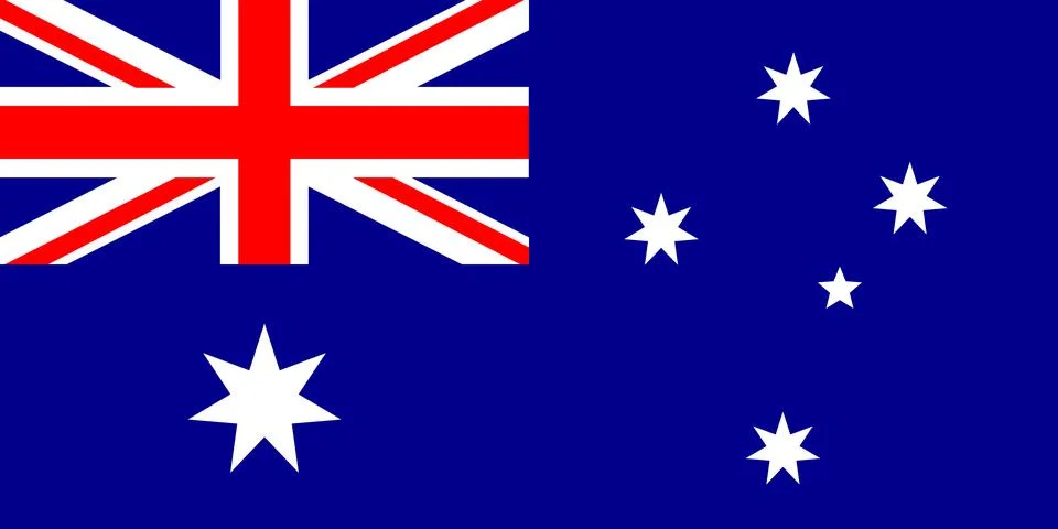 Flag of Australia. Stock Illustration