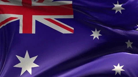 Flag of Australia Loop Stock Footage 116069246