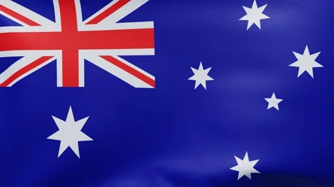 Flag of Australia. Looping video	 Stock Footage 285647314
