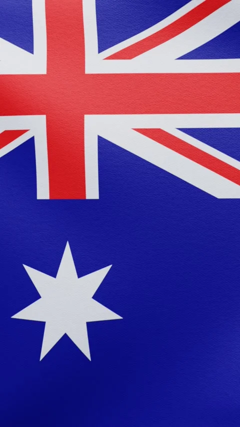 Flag of Australia. Looping video Stock Footage 285650509
