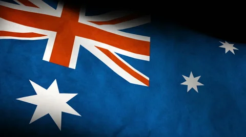 Flag of Australia, low angle Stock-Footage 47469508