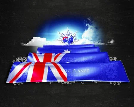 Flag Australia quality designer flag Stock Illustration