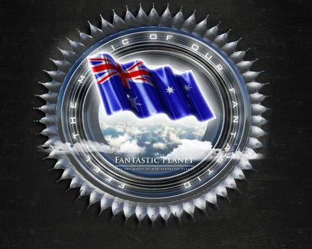 Flag Australia quality designer flag Stock Illustration