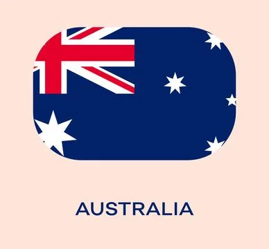 Flag of Australia R Stock Illustration
