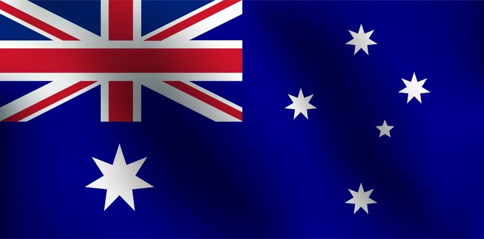 Flag of Australia - Vector Illustration Stock Illustration