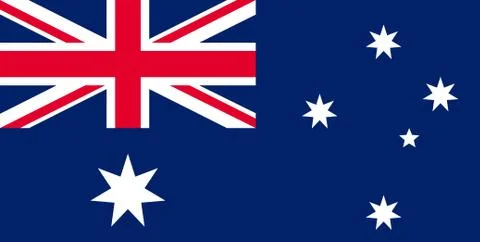Flag Australia. Vector illustration Stock-Illustration