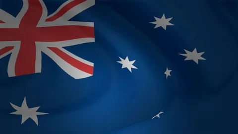 Flag of Australia waving animation 스톡 동영상 90684600