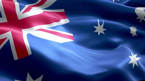Flag Australian Antarctic Territory Video stock 47713509