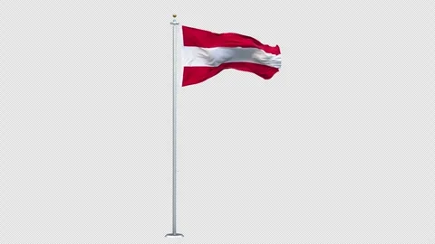 Flag Austria 05 4K Stock-Footage 310031115