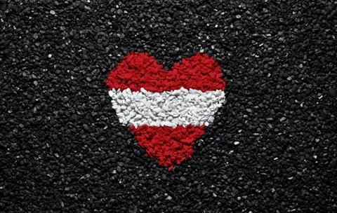 Flag of Austria, Austrian flag Stock Photos