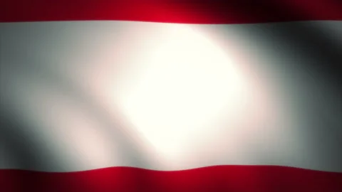 Flag of Austria (Austrian) Waving in the Wind (Zoom Out) Stock-Footage 164265237