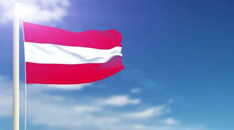 Flag of Austria Video stock 1053558