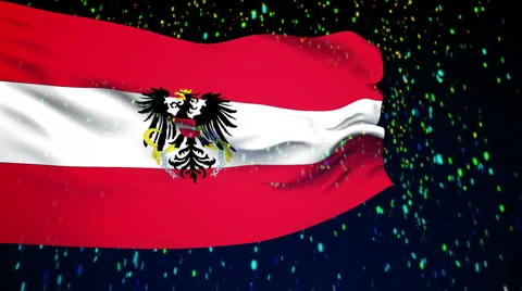 Flag of Austria Stock Footage 1053596