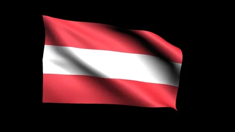 Flag of Austria 스톡 동영상 127442433