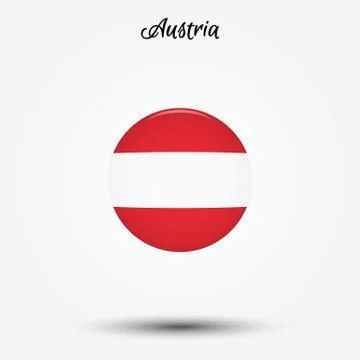 Flag of Austria icon Stock-Illustration