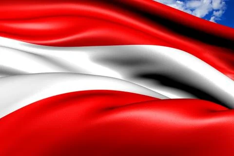 Flag of austria Stock Illustration