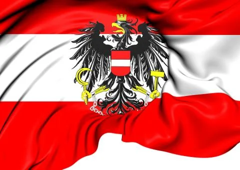 Flag of austria Stock Illustration