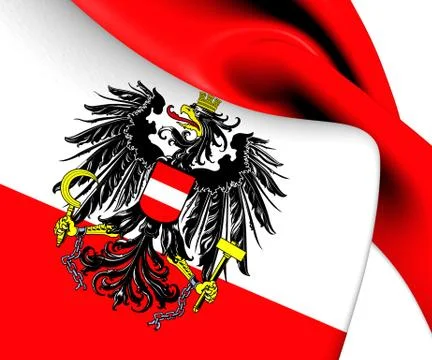 Flag of austria Stock Illustration
