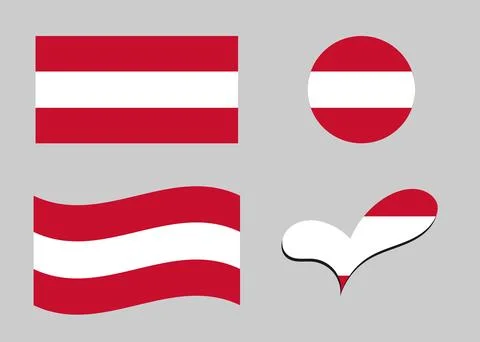 Flag of Austria Stock Illustration