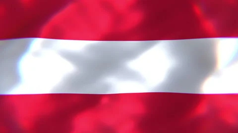 Flag of Austria looping 3D animation Video stock 143766129