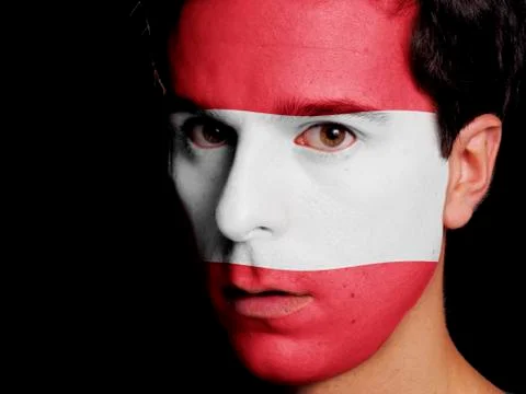 Flag of austria Stock Photos