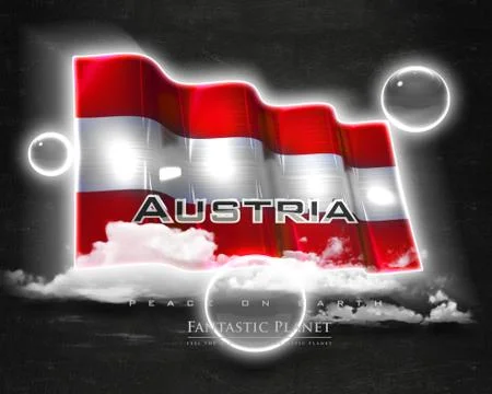 Flag Austria quality designer flag Stock Illustration