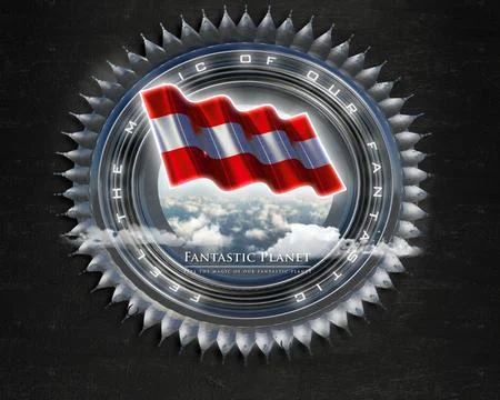 Flag Austria quality designer flag Stock Illustration