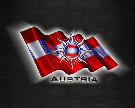 Flag Austria quality designer flag Stock Illustration