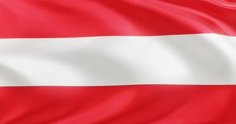Flag of Austria, Seamless looping animation Stock Footage 172500103