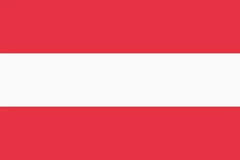 Flag of Austria. Vector illustration. The size of the original. Stock Illustration