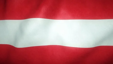 Flag of austria waving in the wind Stock-Footage 125832168