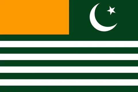 Flag of Azad Kashmir Stock Illustration