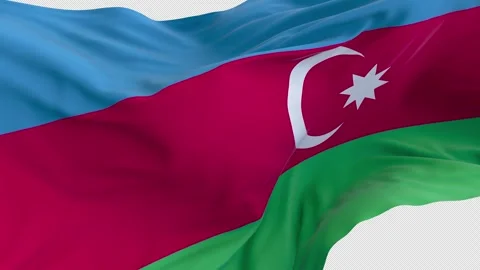 Flag Azerbaijan 03 4K 스톡 동영상 310181228
