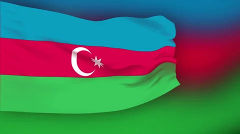 Flag of Azerbaijan Video stock 1053685