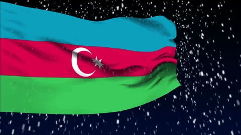 Flag of Azerbaijan Video stock 1053702