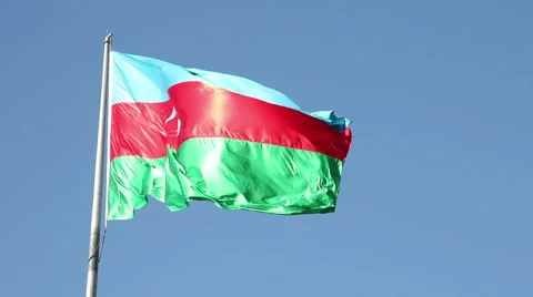 Flag of Azerbaijan Stock Footage 41289712