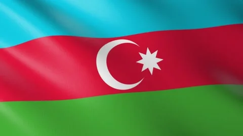 Flag of Azerbaijan Video stock 150606867