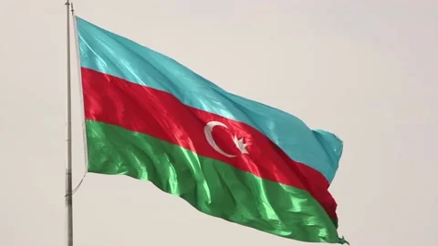 Flag of Azerbaijan Stock Footage 159006184