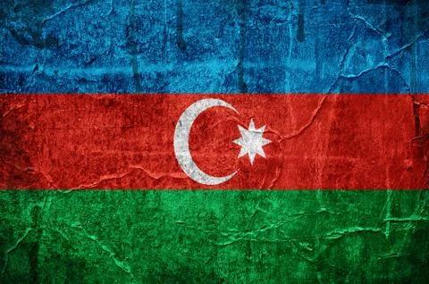 Flag of azerbaijan Stock Illustration