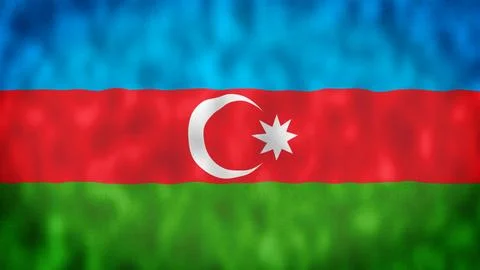 Flag of Azerbaijan Stock Illustration