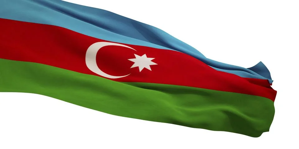 Flag of Azerbaijan 库存插图