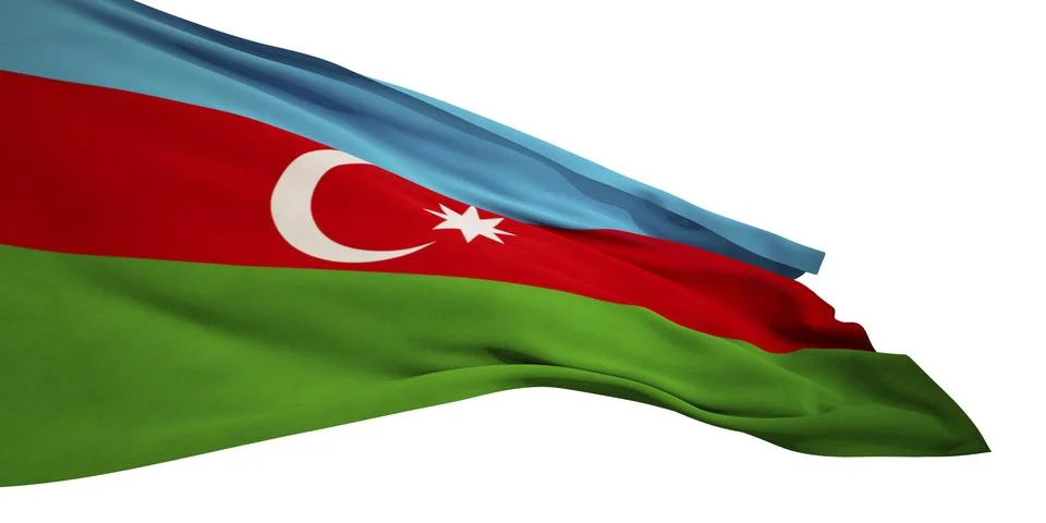 Flag of Azerbaijan Stock Illustration