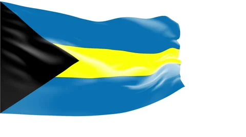 Flag of Bahamas Stock Footage 1050718